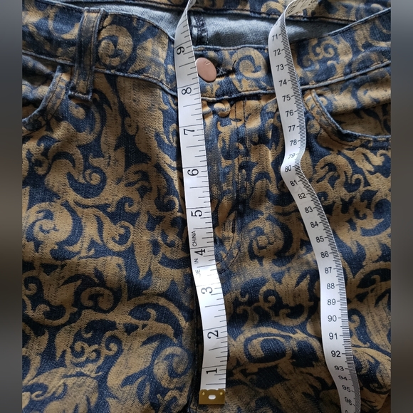2010s J BRAND Gold Brocade denim - Picture 7 of 8